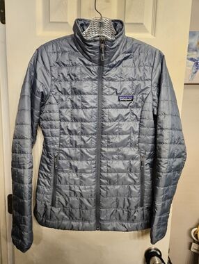 Patagonia Nano Puff Jacket coat blue womens size xs extra small